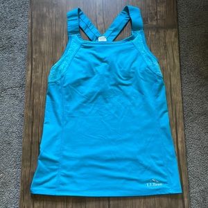 XS L.L.Bean blue tank top
